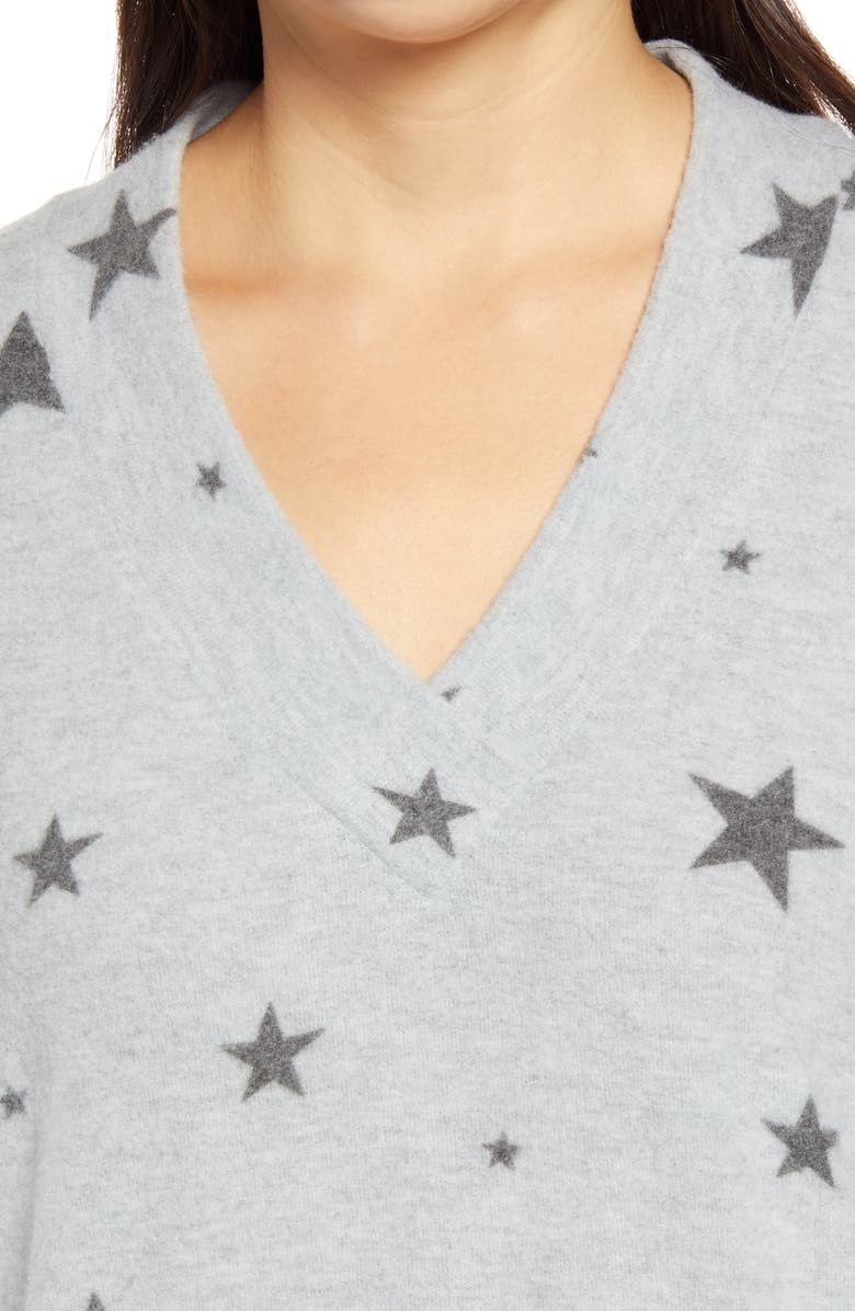 Loveappella Star V-Neck Top, Alternate, color, 