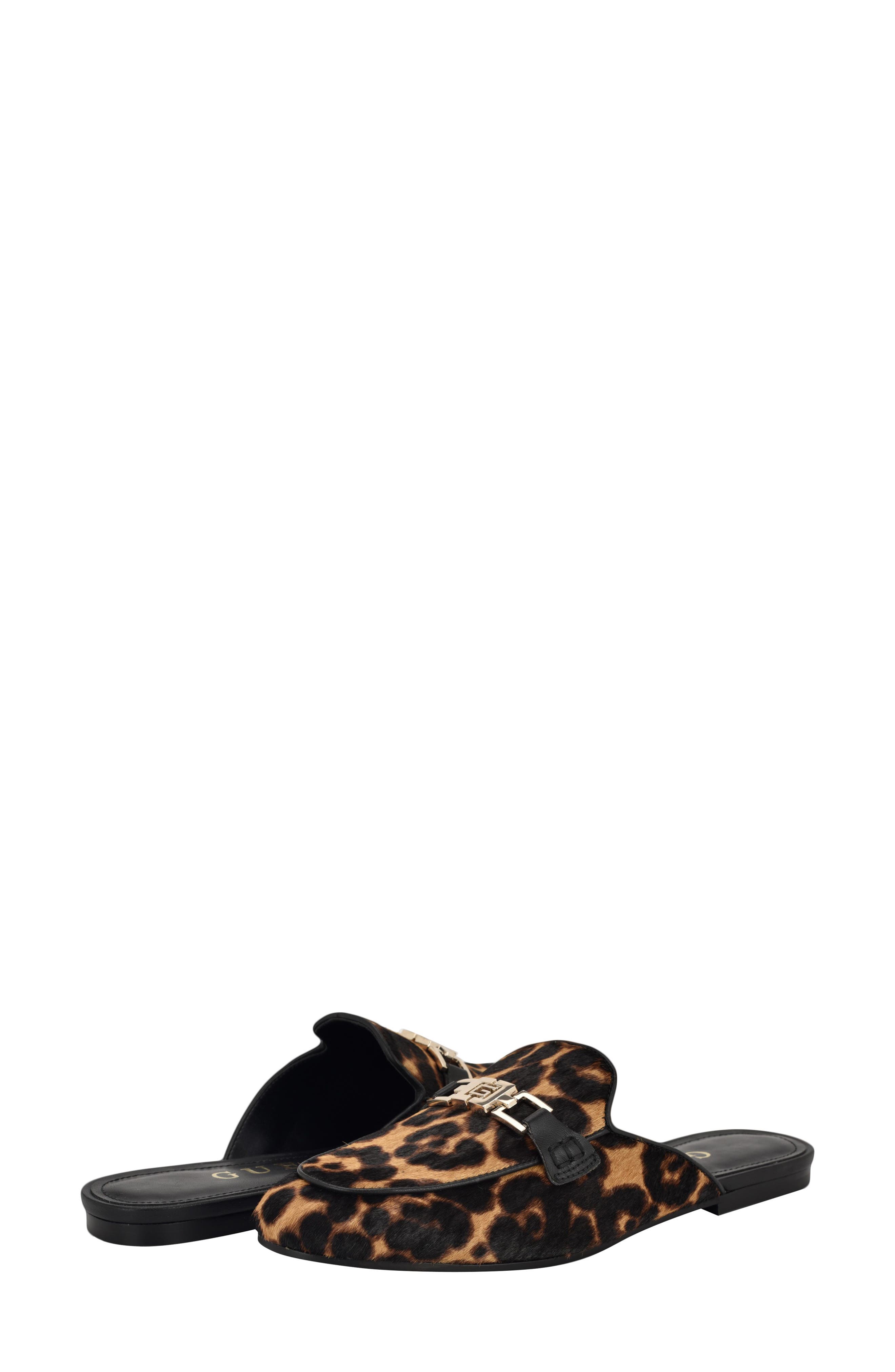 GUESS Bommy Genuine Calf Hair Mule, Alternate, color, 