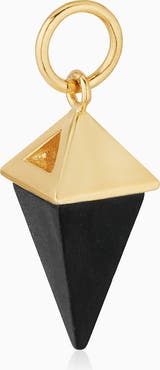 Oradina 14K Gold Prism Point Pendant Charm