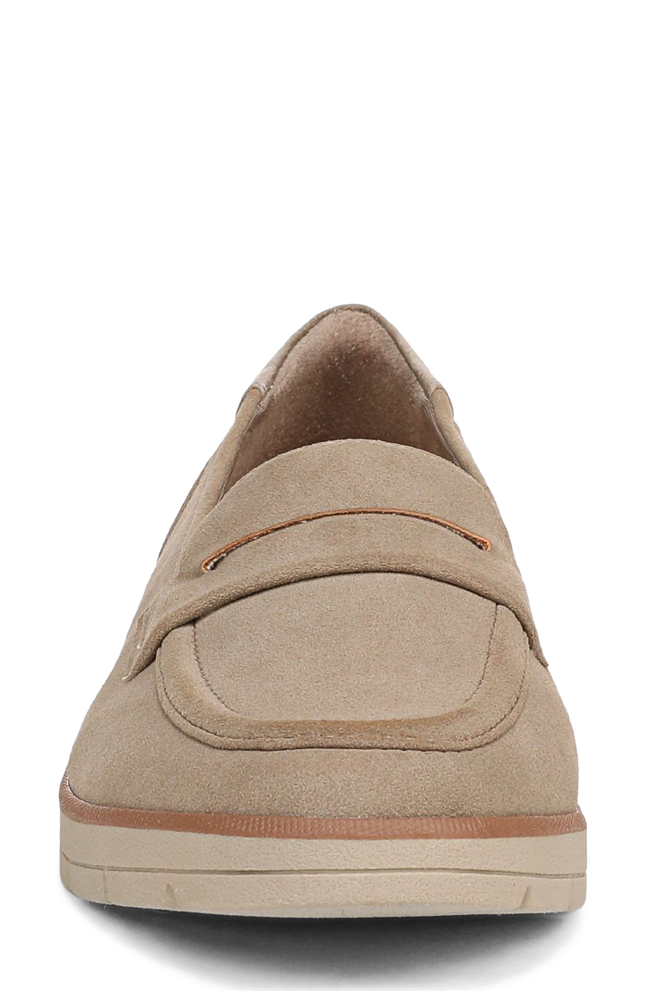 Nice Day Penny Loafer, Alternate, color, TAUPE MICROSUEDE