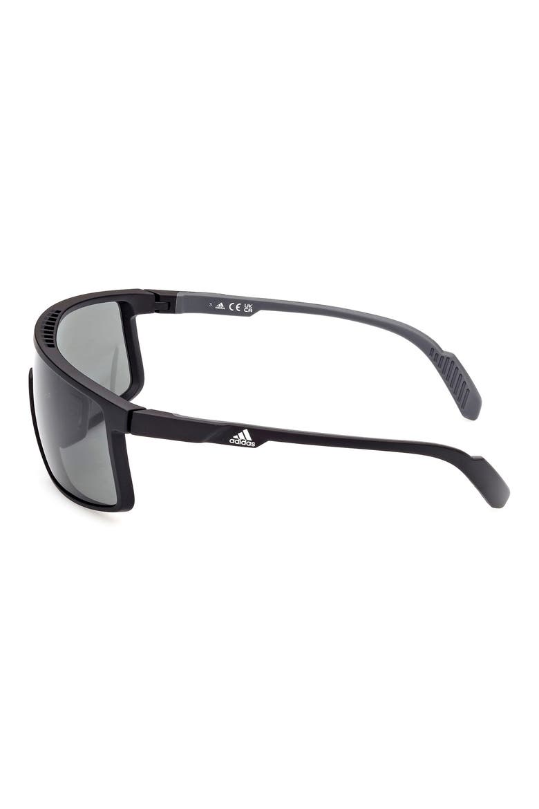 Shield Sunglasses, Alternate, color, MATTE BLACK / SMOKE