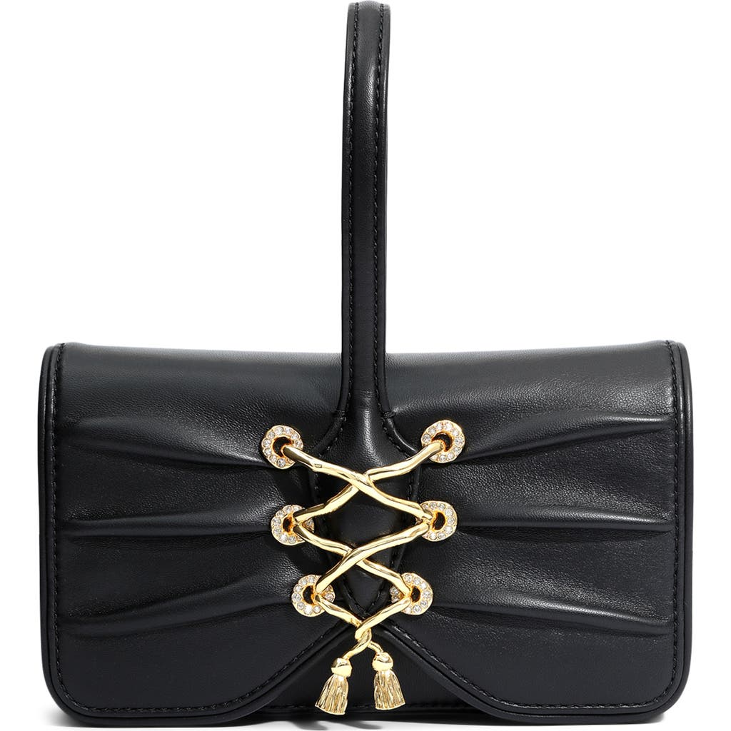 ALEXIS BITTAR ALEXIS BITTAR LACE-UP LEATHER WRISTLET