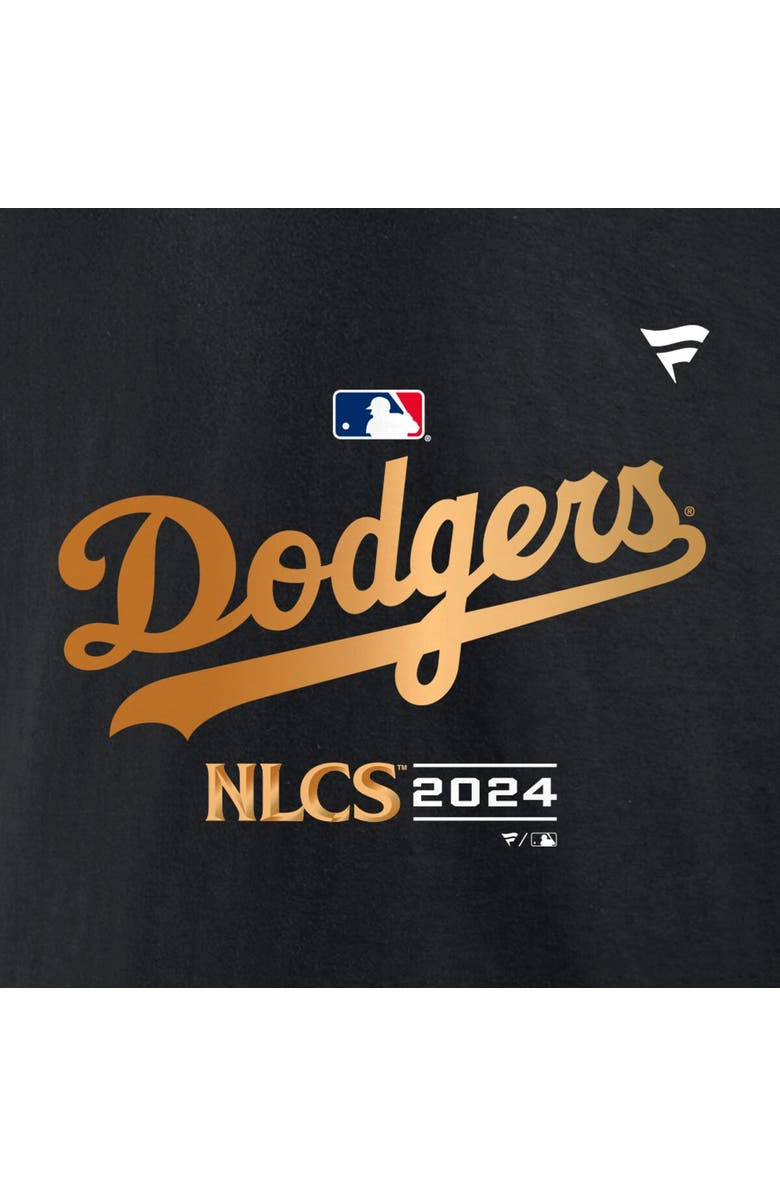 FANATICS Men's Fanatics Black Los Angeles Dodgers 2024 National League Division Champions Locker Room T-Shirt, Alternate, color,