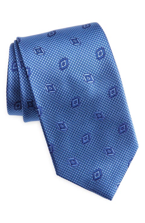 Geometric Silk Tie