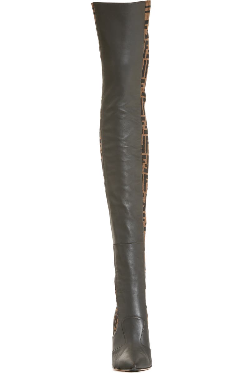 Fendi Rockoko Over the Knee Boot, Alternate, color,
