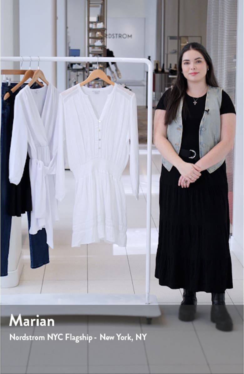 Jasmine Smocked Waist Long Sleeve Dress, sales video thumbnail