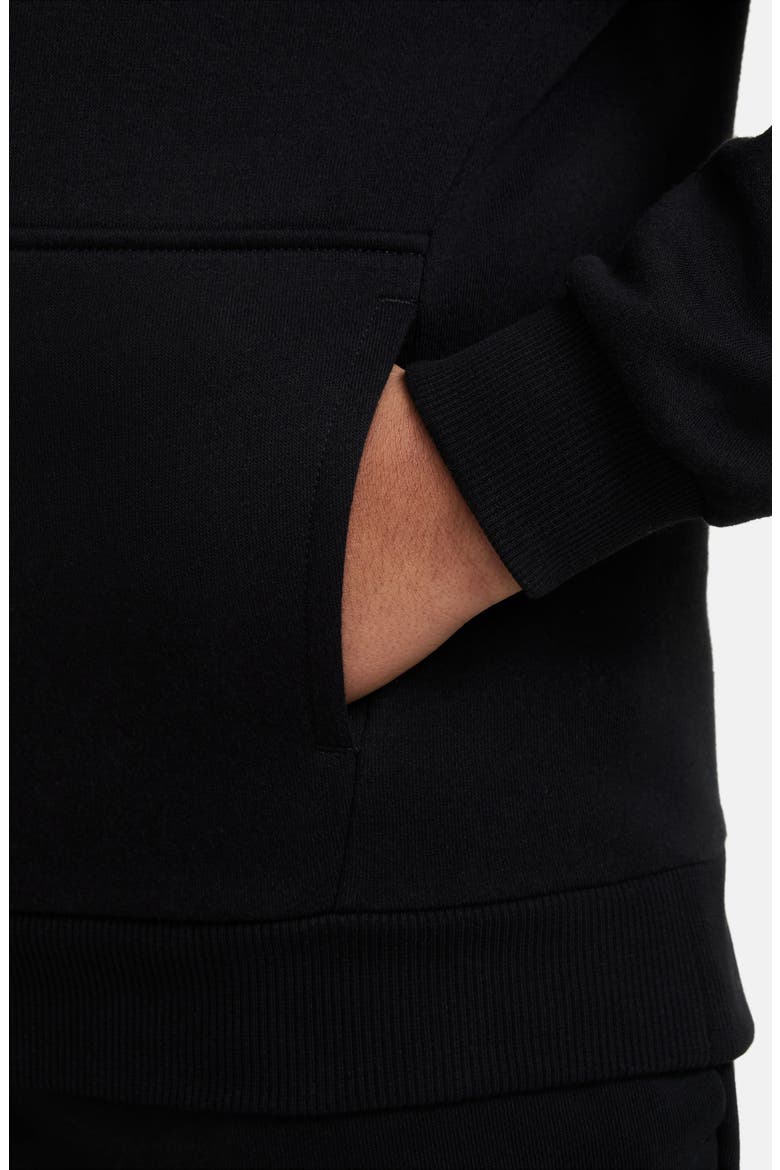 Kids' Club Fleece Hoodie, Alternate, color, 010 BLACK/WHITE