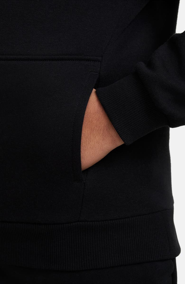 Nike Kids' Club Fleece Hoodie, Alternate, color, 010 Black/White