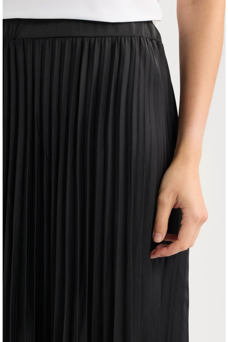 Pleated Midi Skirt, Alternate, color, RICH BLACK 060
