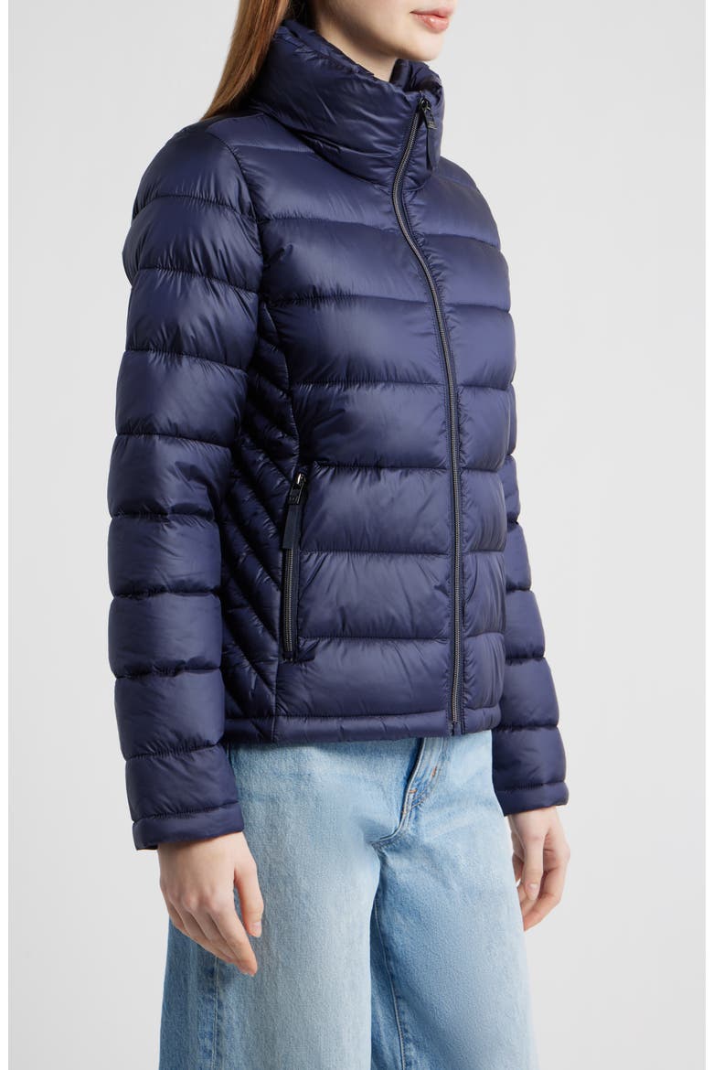 Packable Puffer Jacket, Alternate, color, NAVY