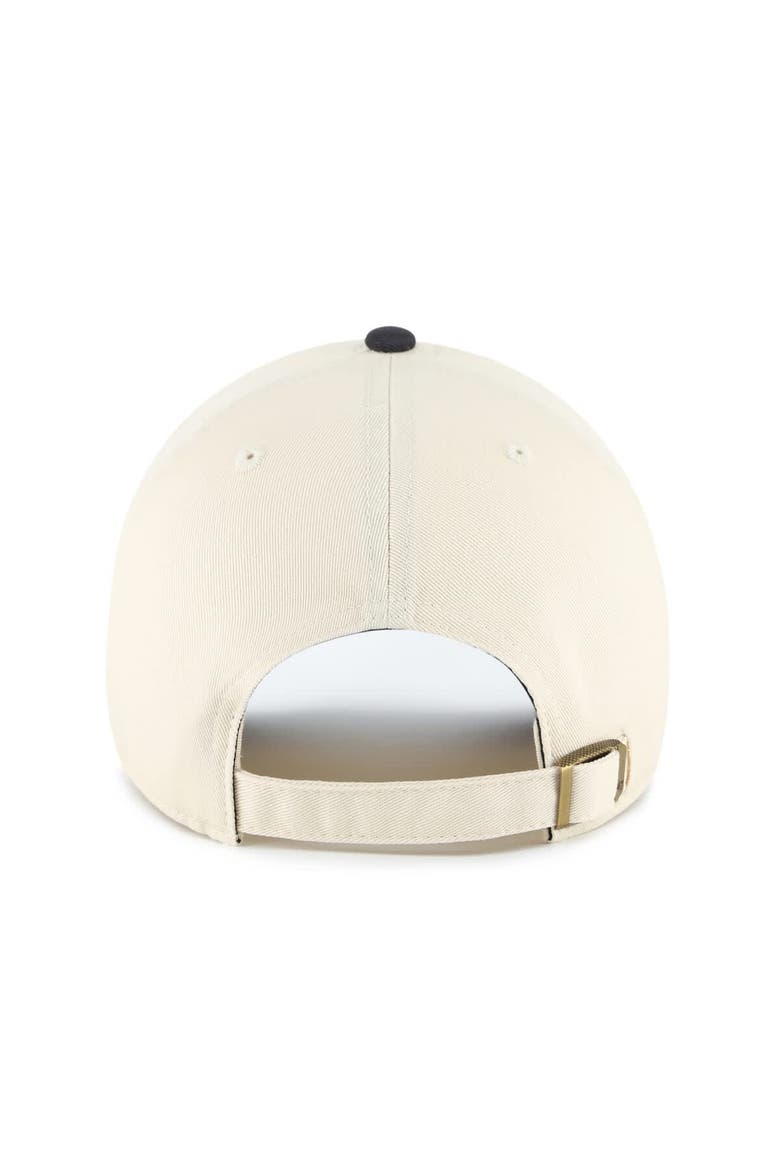 Men's '47 Cream/Charcoal Utah Mammoth Clean Up Adjustable Hat, Alternate, color, Cream