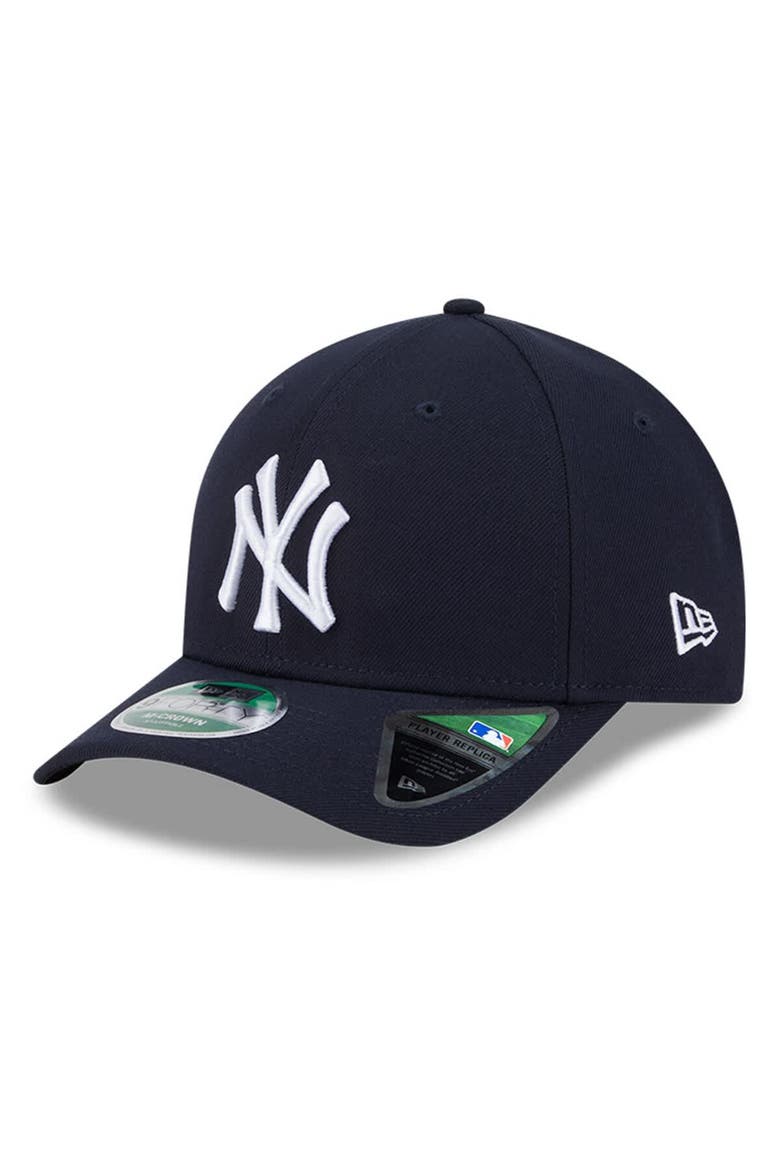 Men's New Era  Navy New York Yankees Player Replica 9FORTY Adjustable Hat, Main, color, Navy