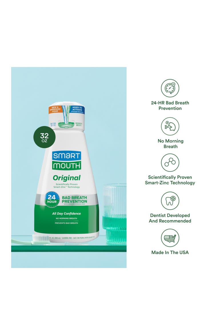 Original Zinc Activated Fresh Mint Mouthwash 2 Pack, Alternate, color, Fresh Mint