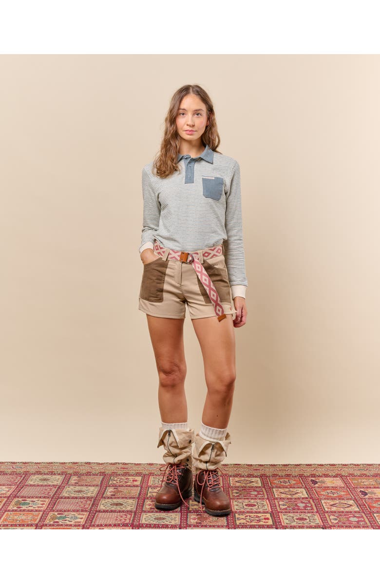 Amundsen 5incher Field Shorts Womens, Alternate, color, Offwhite/Tan