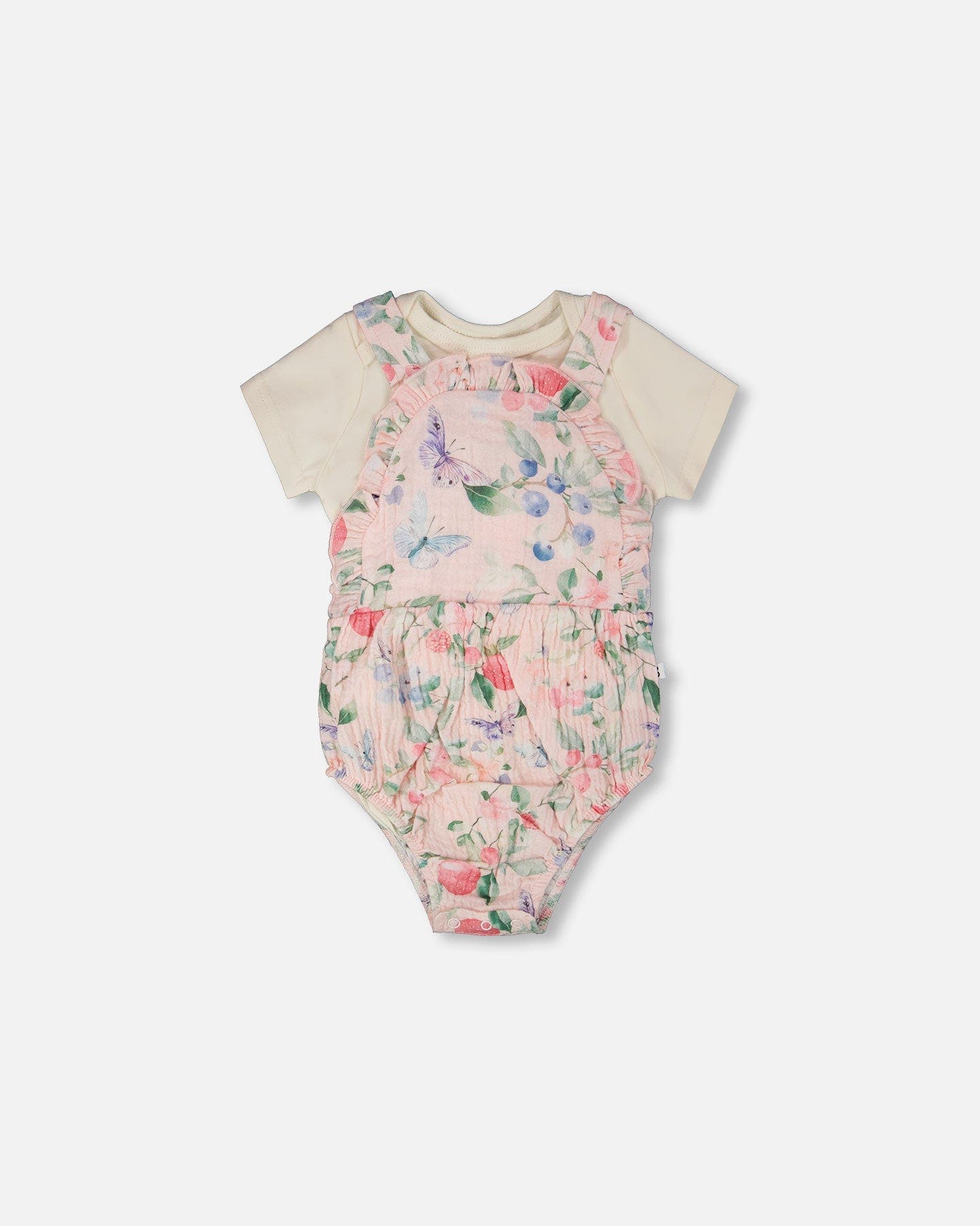 selected White & Pink Printed Berries