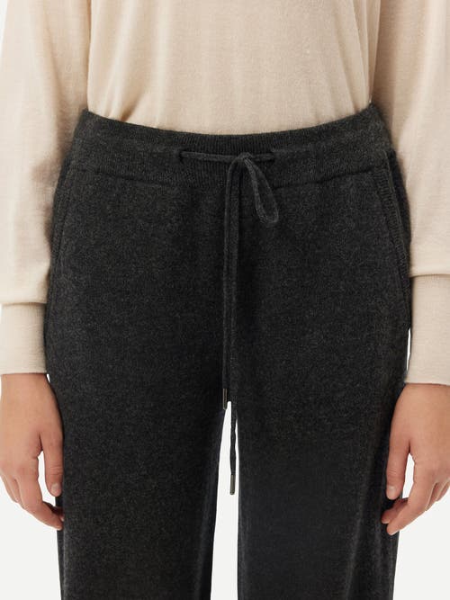 Gobi Mongolian Cashmere Cashmere Straight Leg Jogger In Charcoal