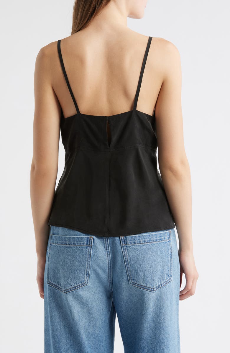 Alex Mill Jenny Cupro Blend Camisole, Alternate, color, Rich Black