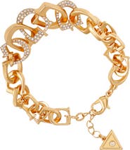 GUESS Pavé Crystal 'G' Chain Bracelet