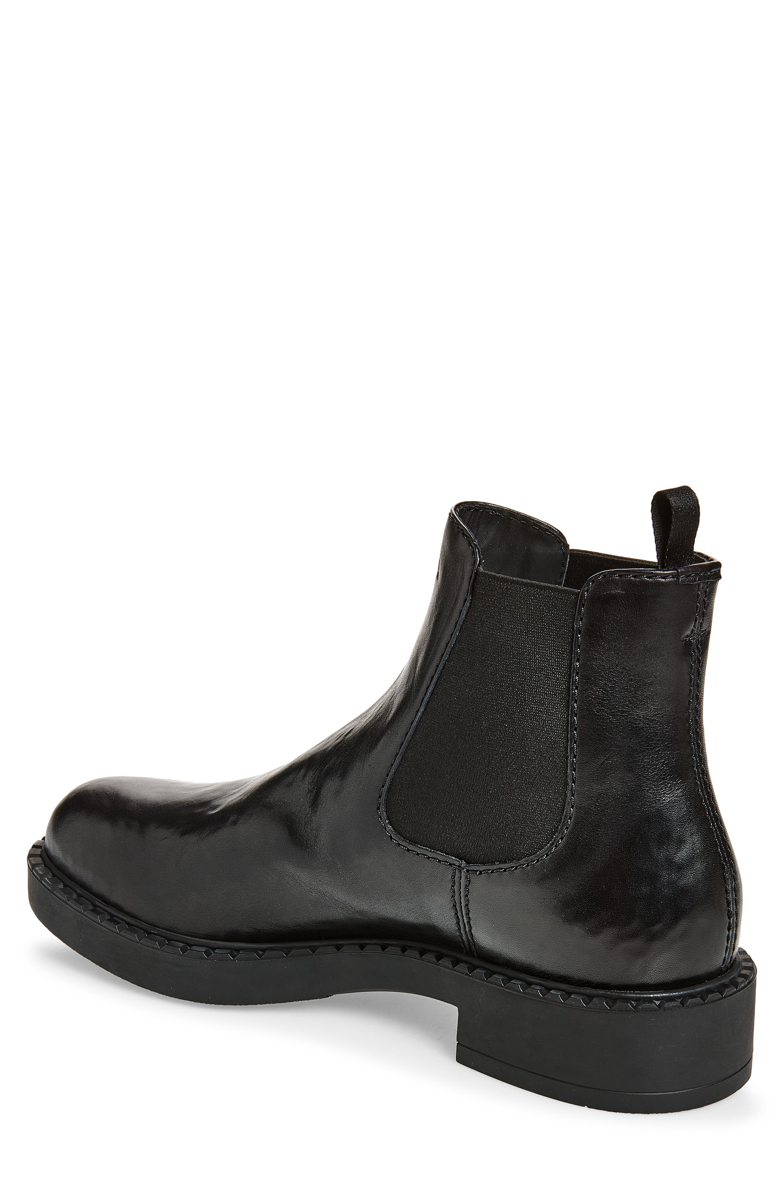 Chocolate Leather Chelsea Boot, Alternate, color, NERO