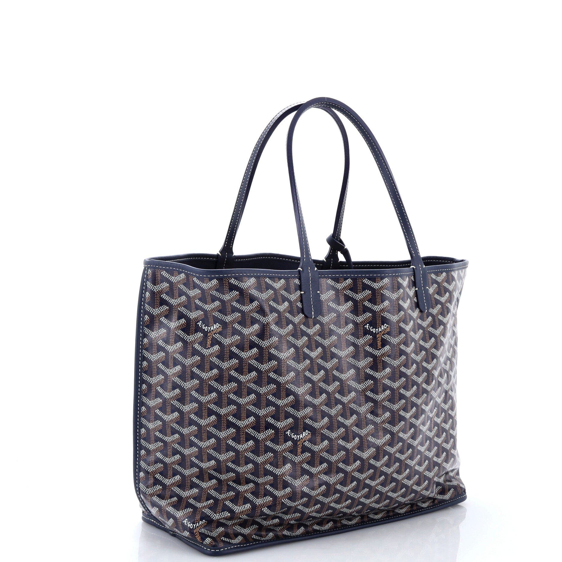 Anjou Reversible Tote Coated Canvas PM, Alternate, color, Blue