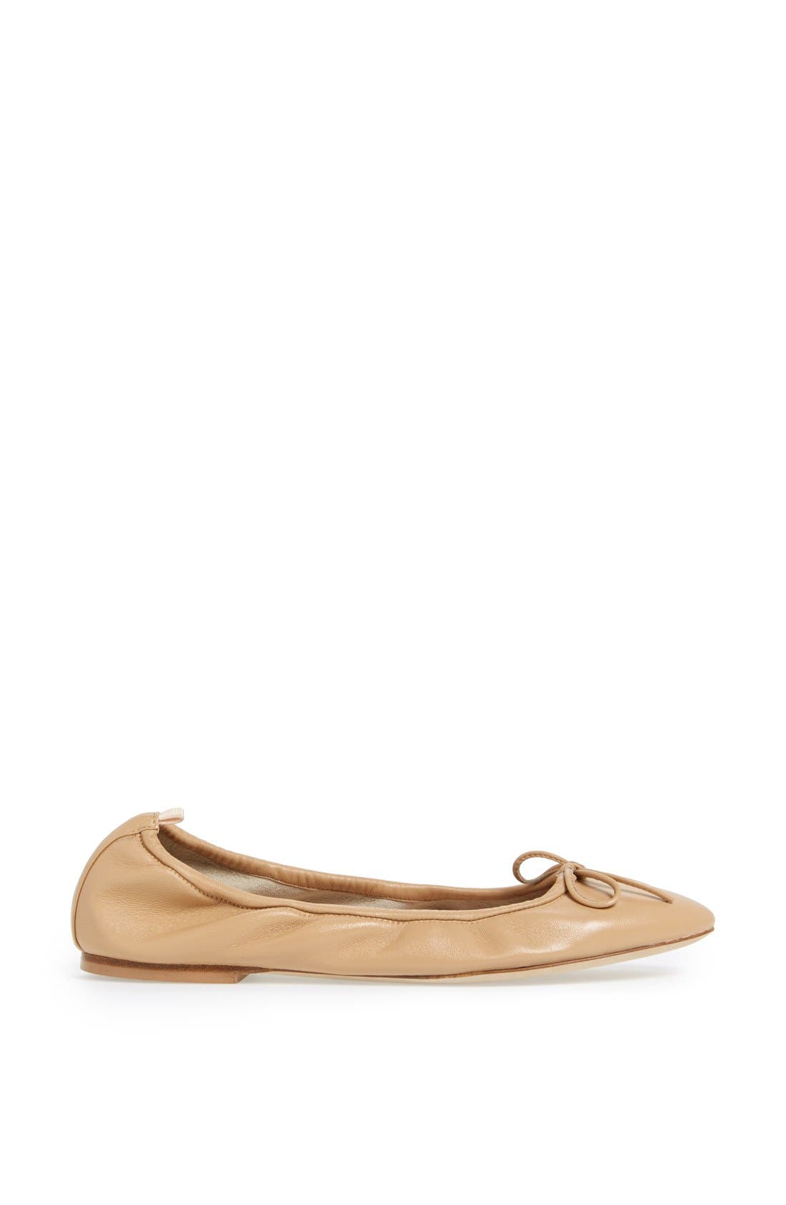 by Sarah Jessica Parker 'Gelsey' Nappa Leather Skimmer Flat, Alternate, color, NUDE NAPPA