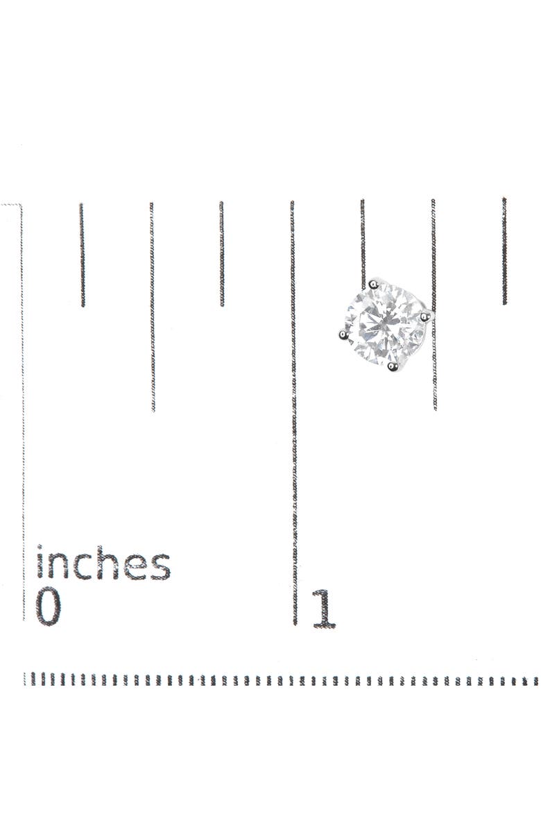 Haus of Brilliance 14K White Gold 2 3/4 Cttw Round Brilliant-Cut Lab Grown Diamond Classic 4-Prong Stud Earrings, Alternate, color, White Gold