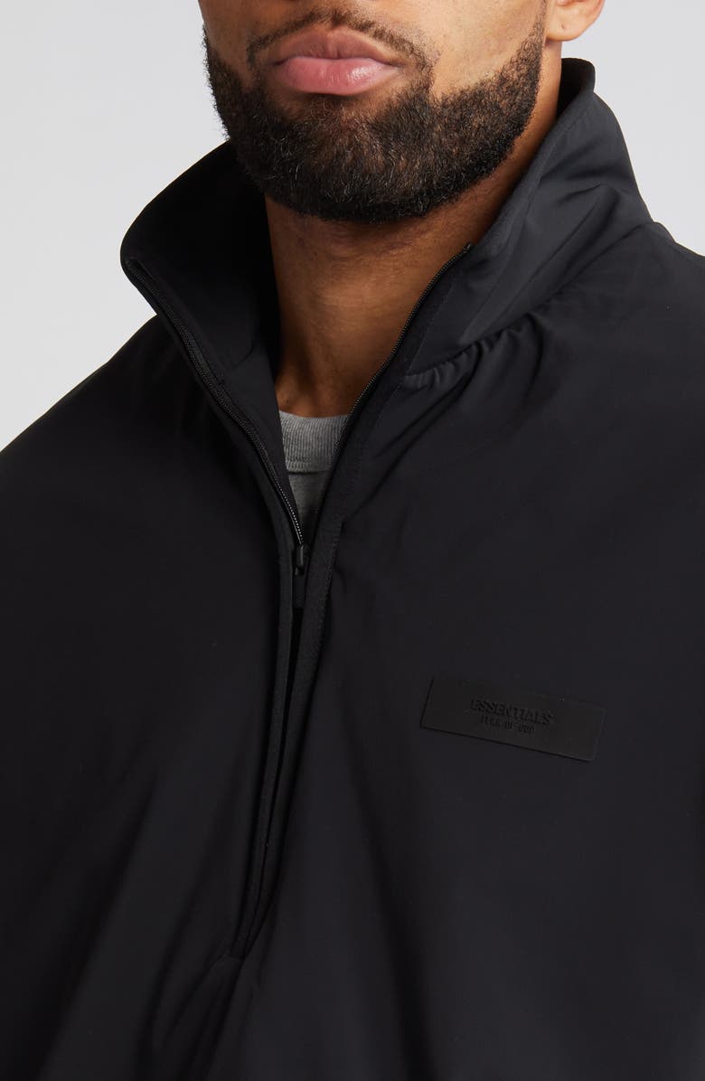 Fear of God Essentials Half Zip Fleece & Nylon Vest, Alternate, color,