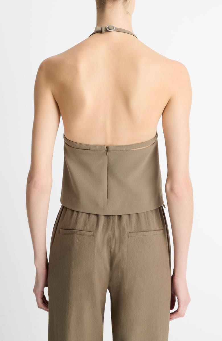 Vince Apron Halter Top, Alternate, color, Oak Moss