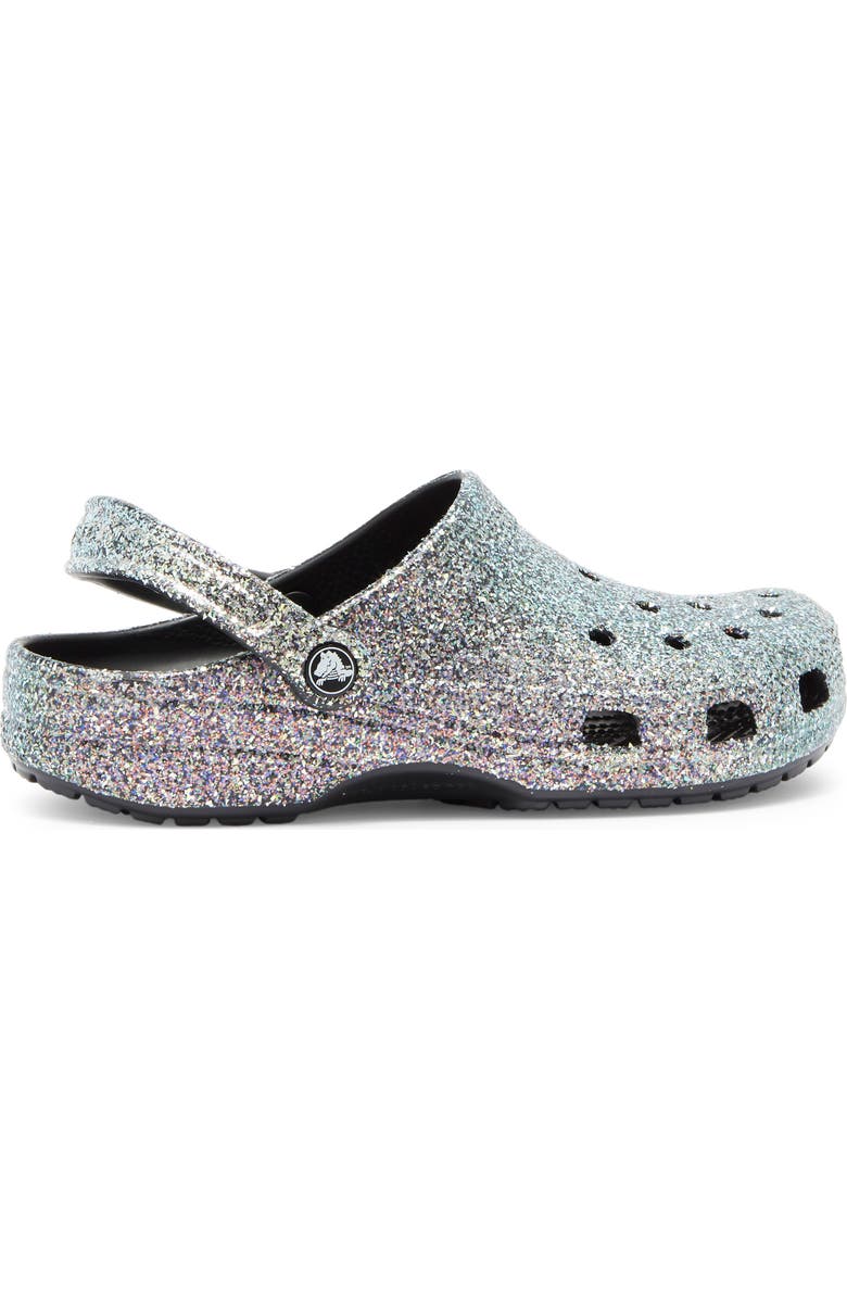 CROCS Gender Inclusive Classic Glitter Clog, Alternate, color,