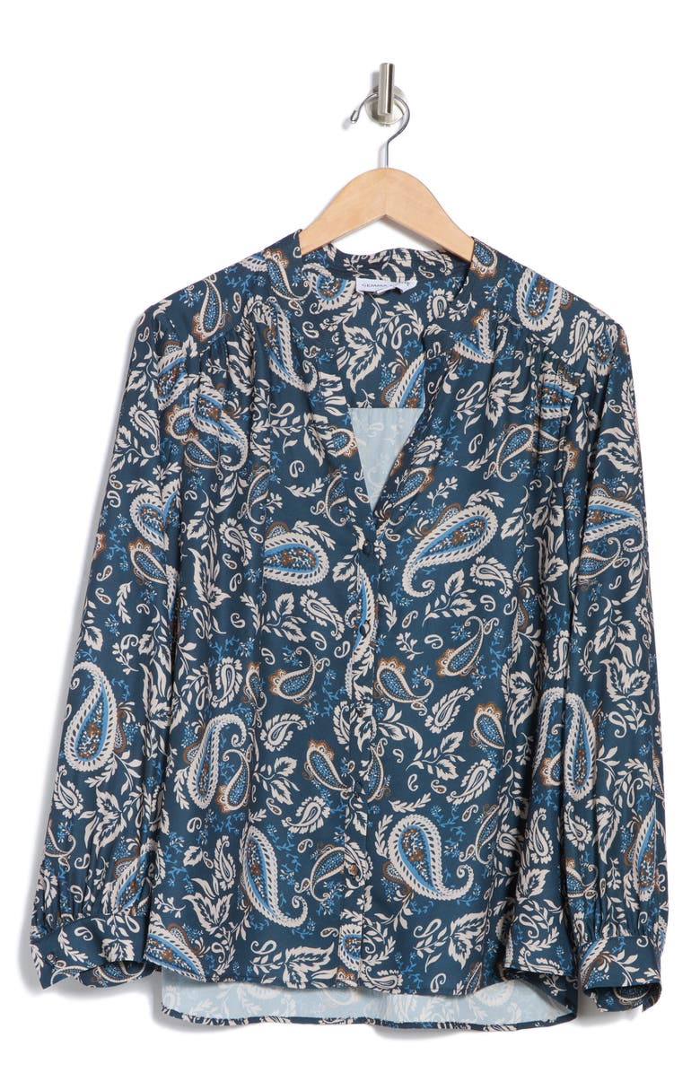 Gemma + Jane Paisley Long Sleeve Button-Up Shirt, Alternate, color, Arabesque Paisley
