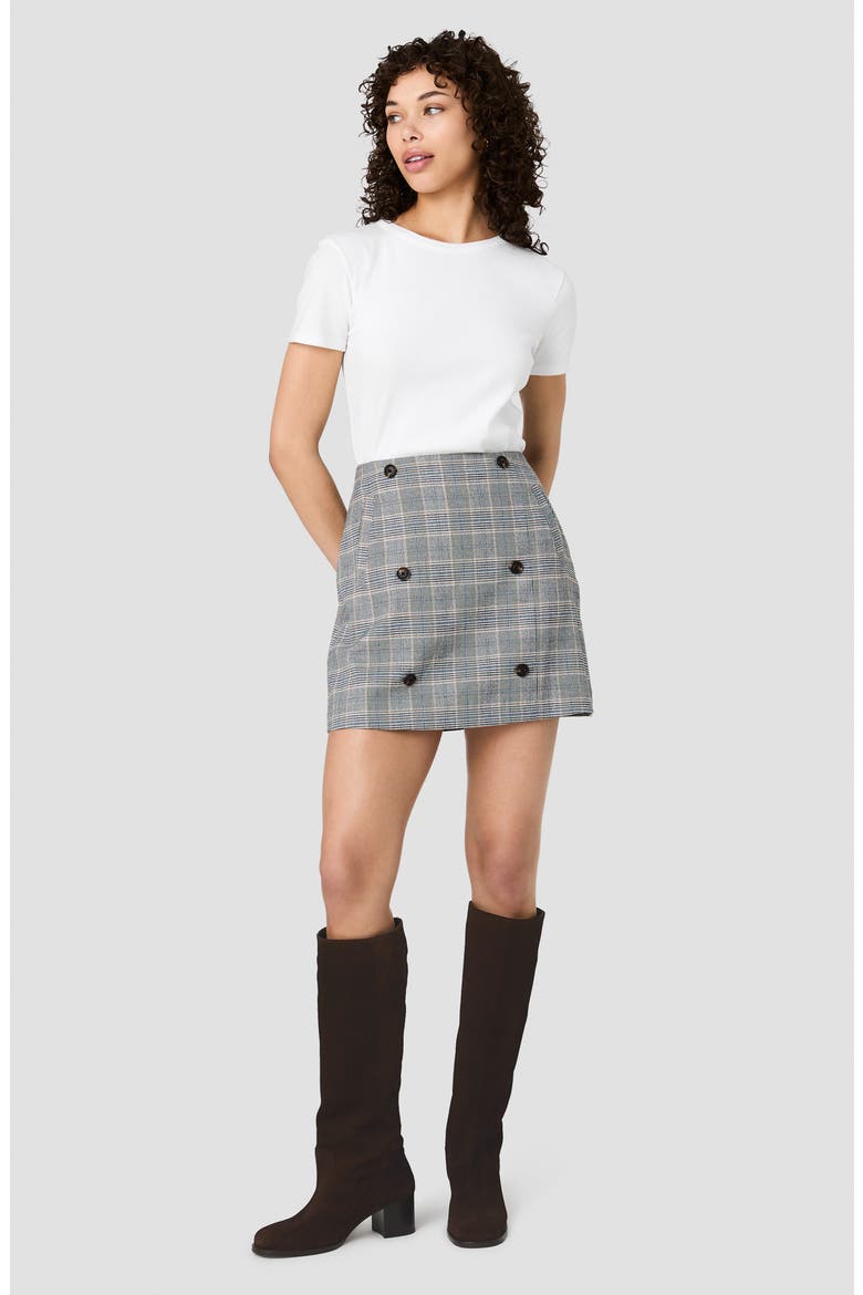 Matteo Plaid Miniskirt, Alternate, color, MATTEO PLAID SUITING
