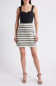 Adelyn Rae Bonnie Contrast Ribbon Minidress