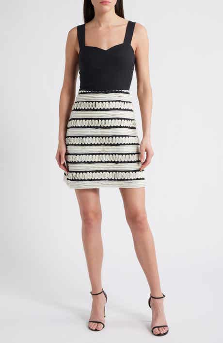 Adelyn Rae Bonnie Contrast Ribbon Minidress