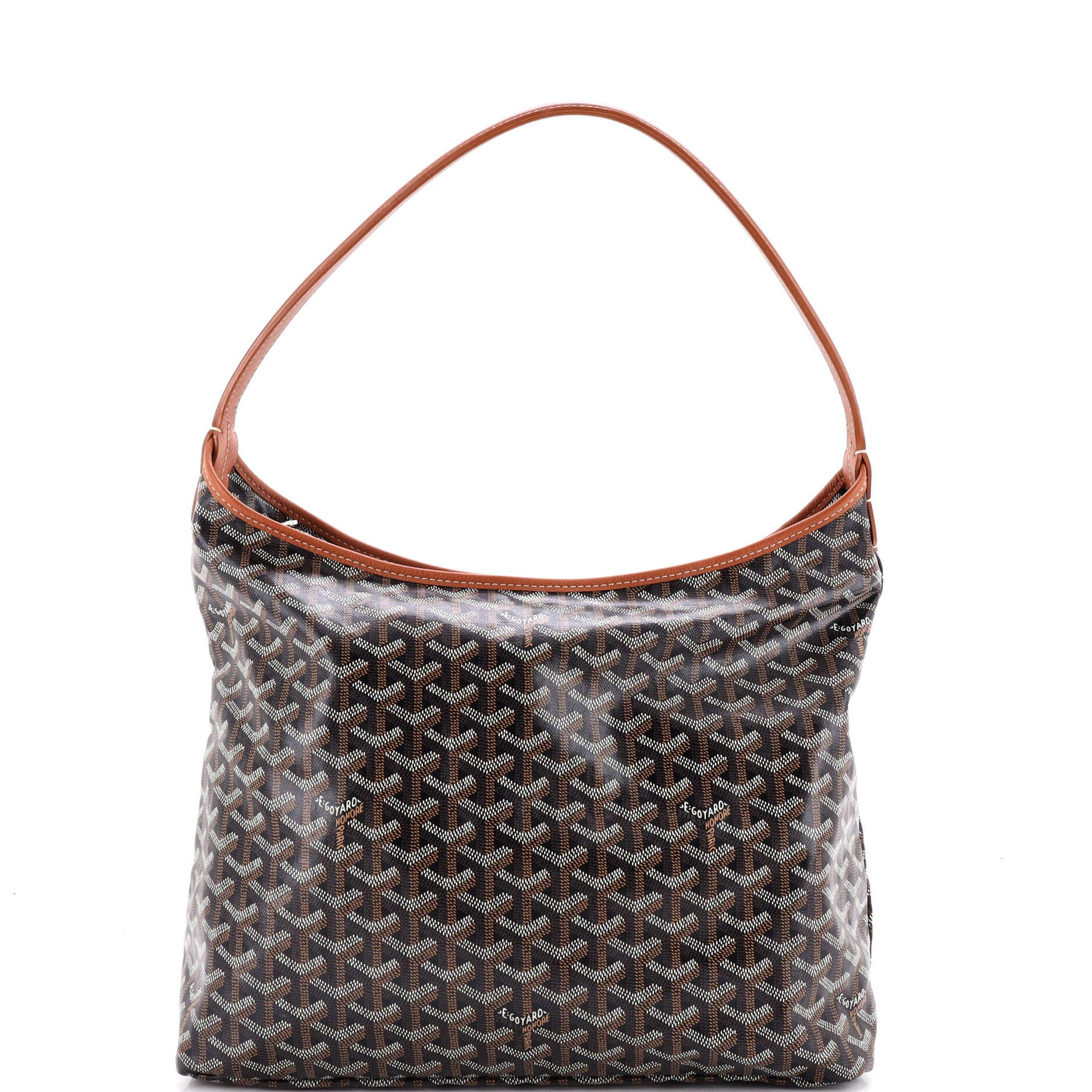 Boheme Hobo Coated Canvas, Main, color, Brown