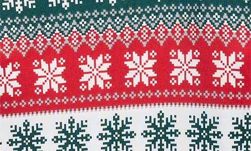 Jaclyn Kids' Matching Family Fair Isle Snowflake Fitted Two-piece Pajamas In Multi