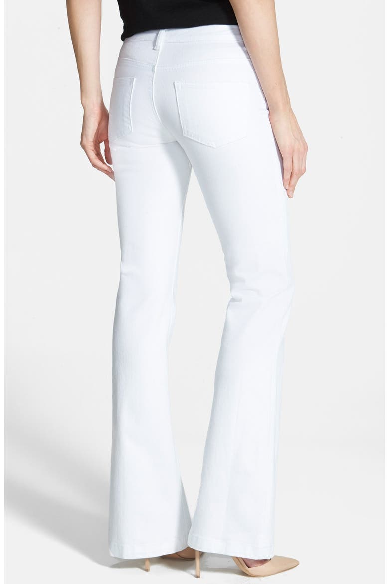 'Chrissy' Flare Leg Jeans, Alternate, color, WHITE