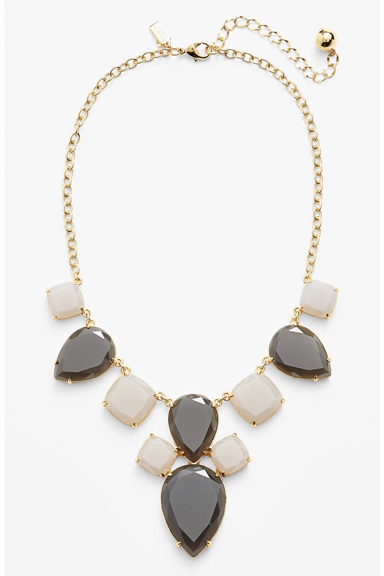 'branton square' bib necklace (Nordstrom Exclusive), Main, color, GREY MULTI/ GOLD