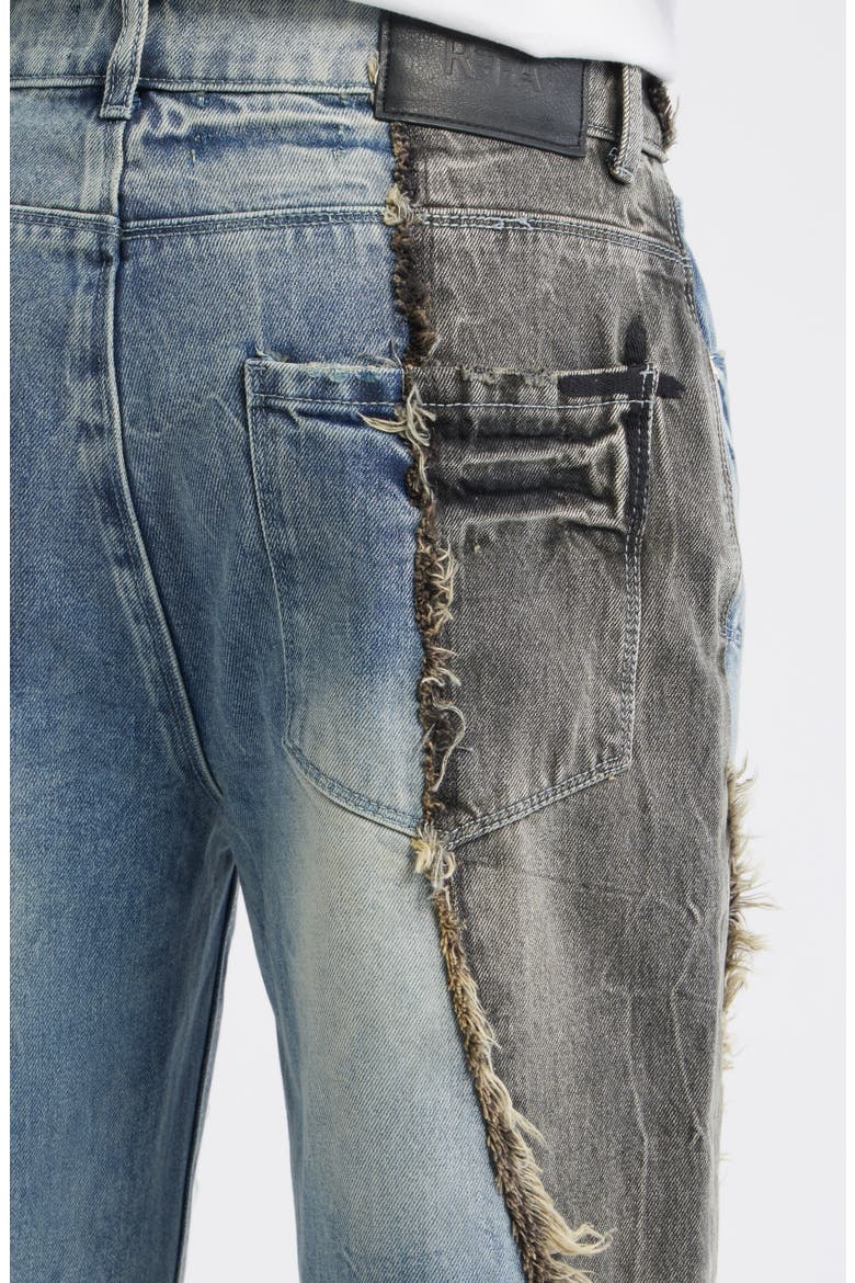 Tucker Slim Fit Distressed Jeans, Alternate, color, ASH BLUE SPLIT