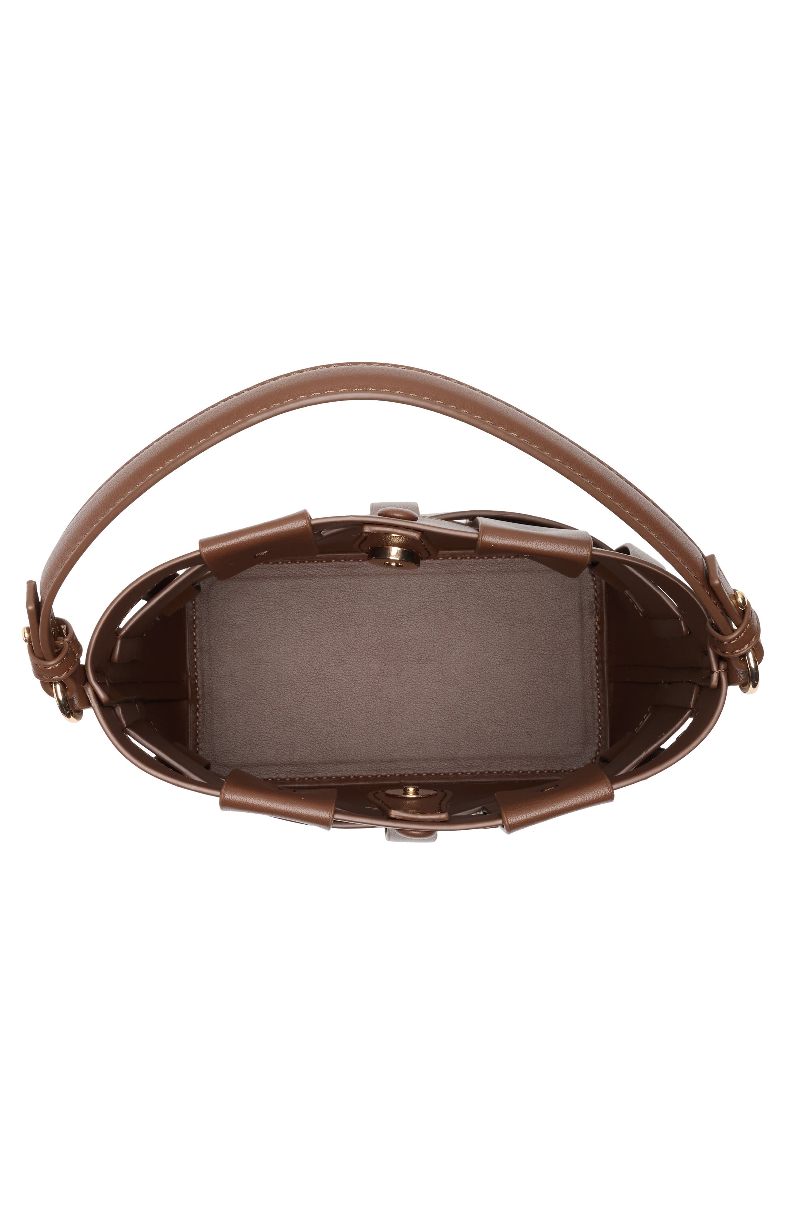 URBAN EXPRESSIONS HANDBAGS Woven Bucket Shoulder Bag, Alternate, color, Chocolate