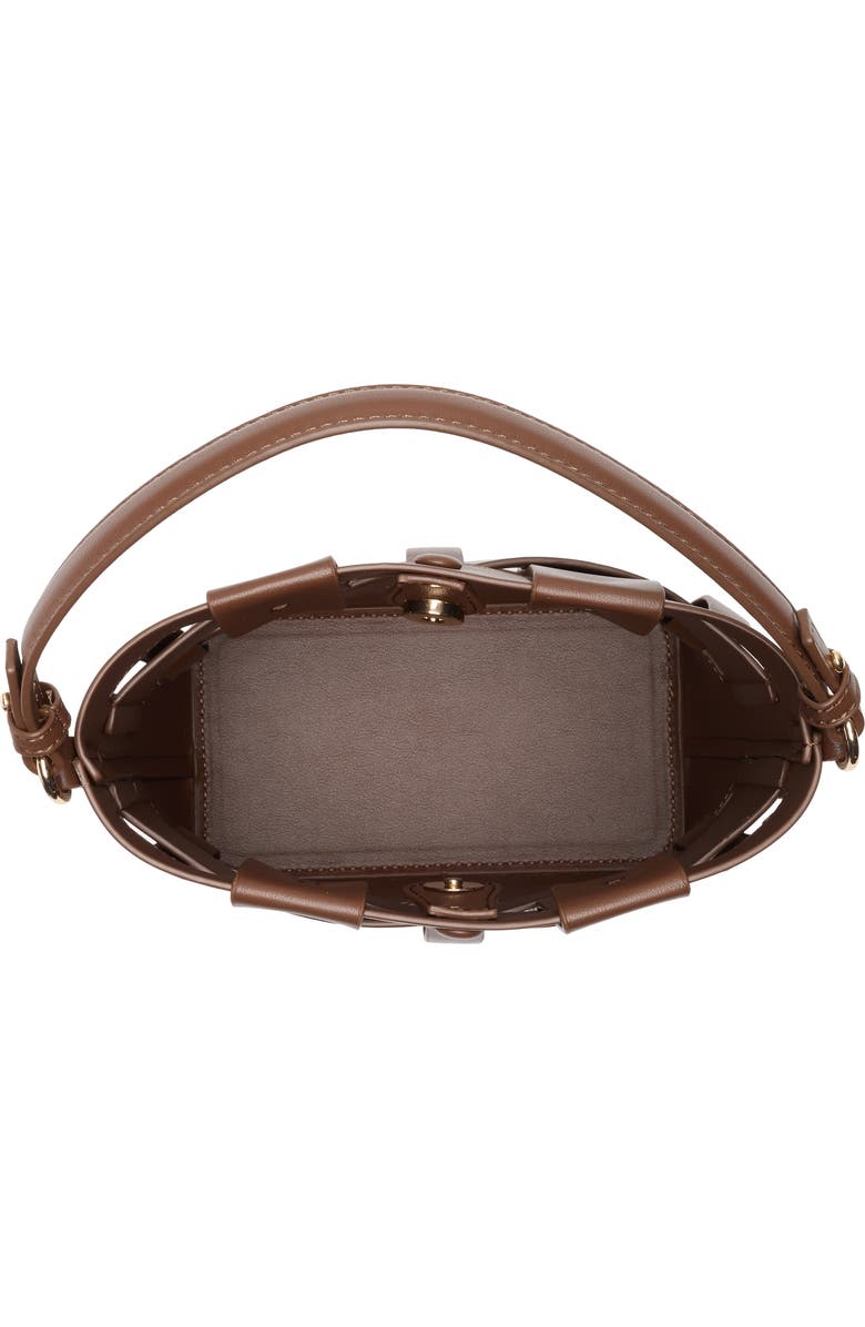 URBAN EXPRESSIONS HANDBAGS Woven Bucket Shoulder Bag, Alternate, color, Chocolate
