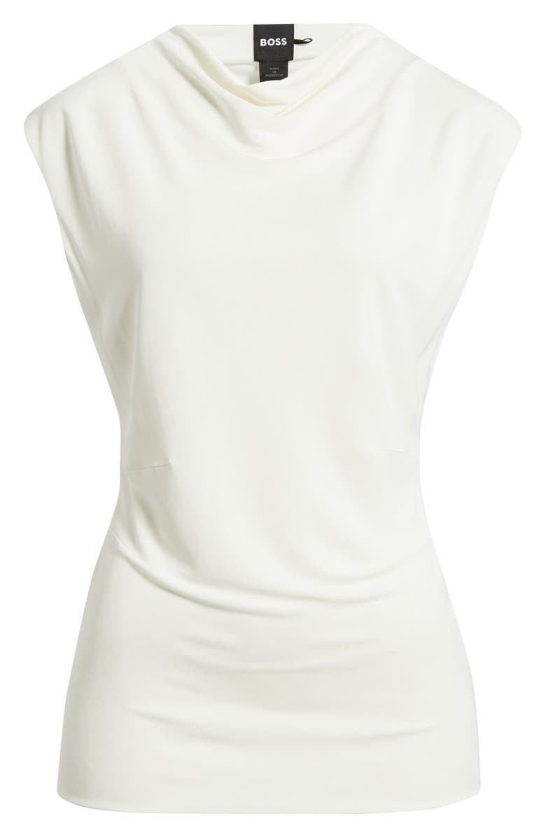 BOSS Elamma Cap Sleeve Top, Alternate, color, Open White