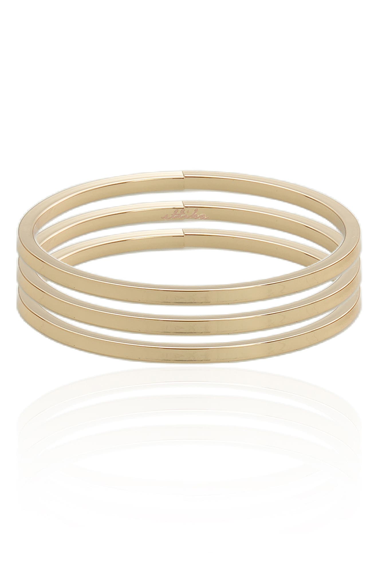Set of 3 Smooth Bangle Bracelets