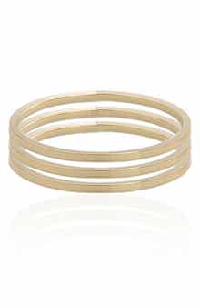 Set of 3 Smooth Bangle Bracelets