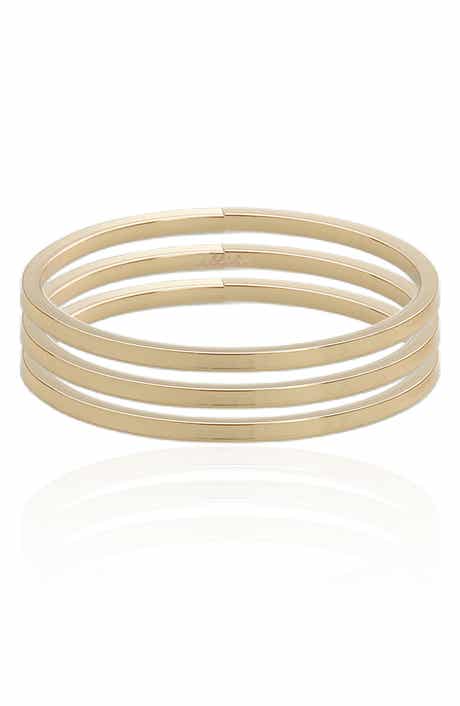 Set of 3 Smooth Bangle Bracelets
