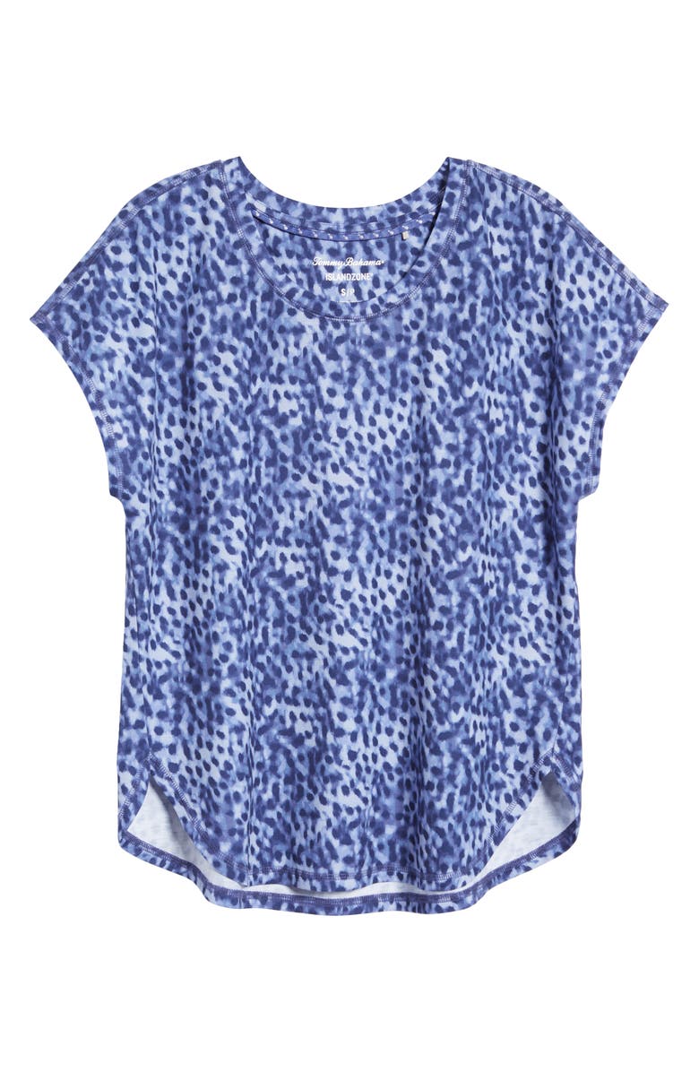 Tommy Bahama Amalie Lagoon Leopard Print T-Shirt, Alternate, color, 