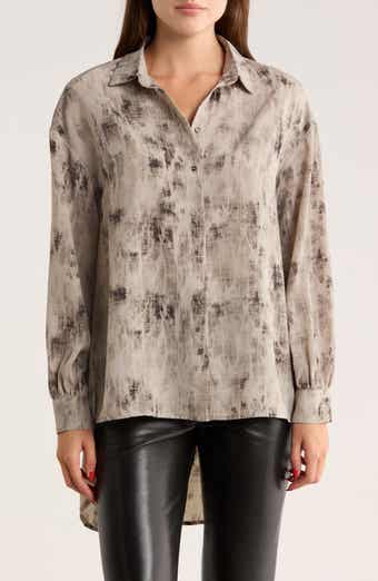 PATRIZIA LUCA High-Low Hem Button-Down Shirt