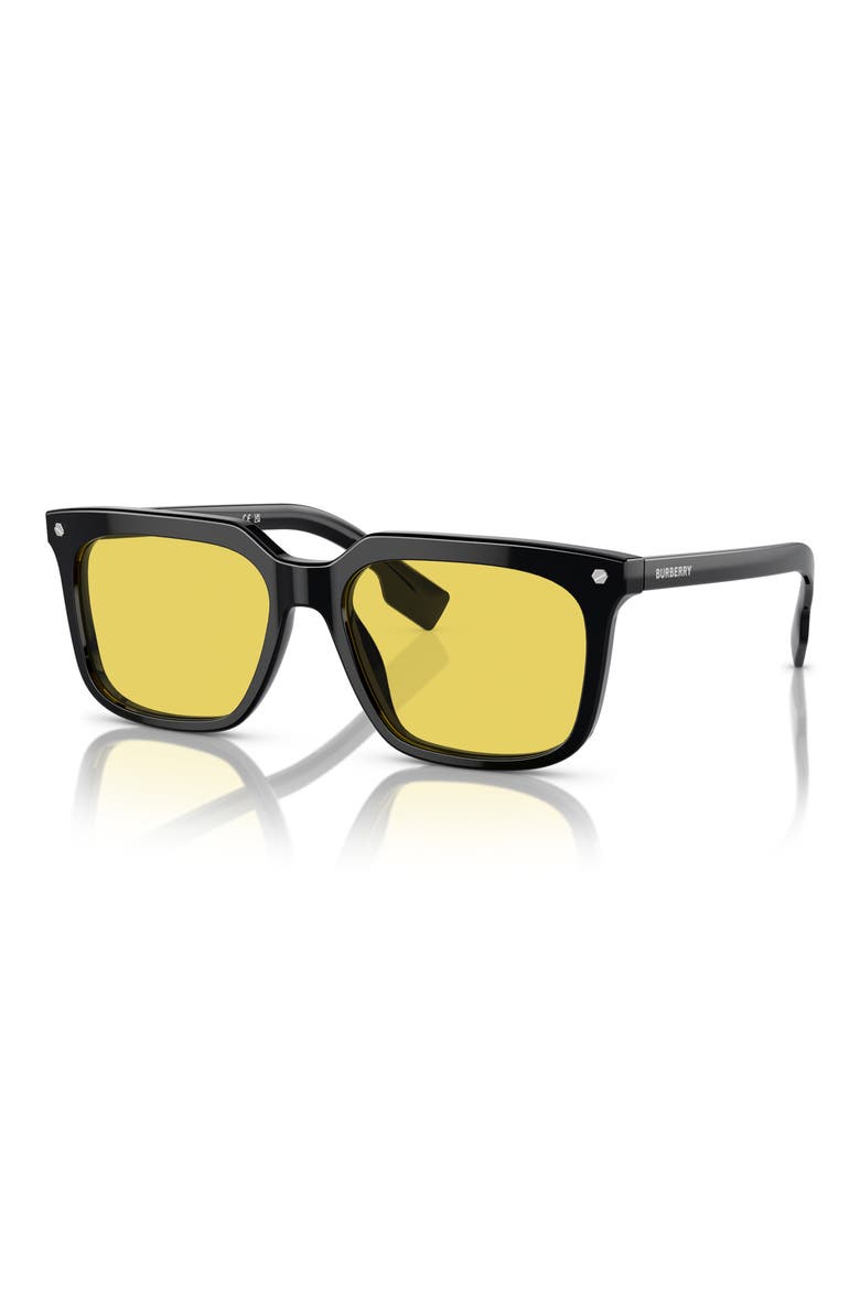 56mm Square Sunglasses, Alternate, color, YELLOW