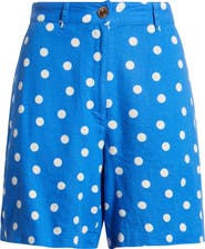 Caslon® Relaxed Linen Blend Bermuda Shorts