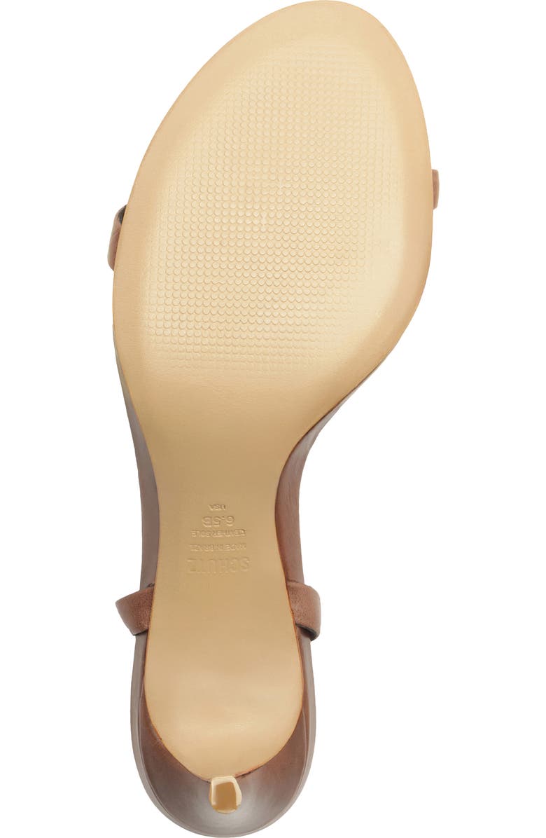 Schutz Aurora Mid Ankle Strap Sandal, Alternate, color, Root Brown