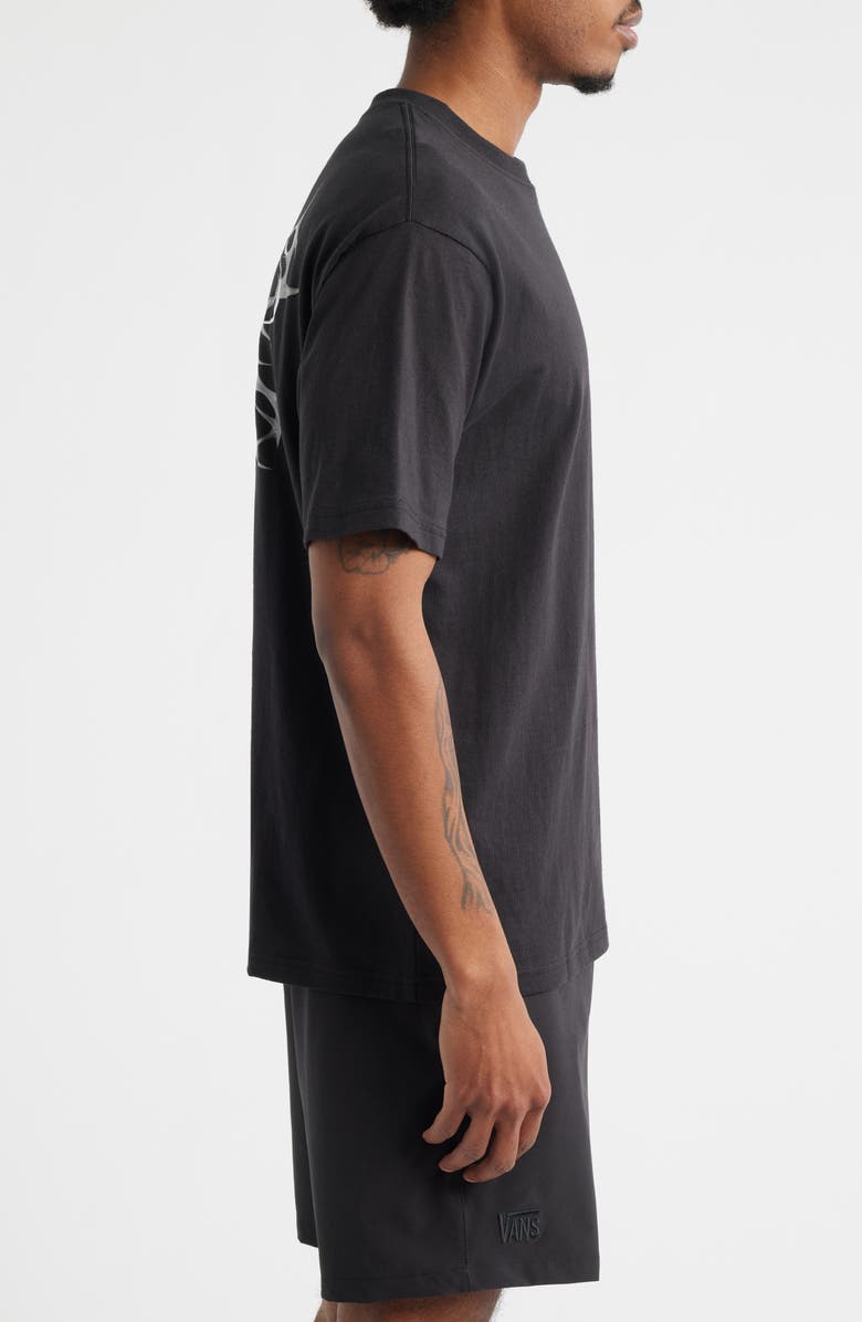 Vans Prickles Logo Cotton Graphic T-Shirt, Alternate, color, Black